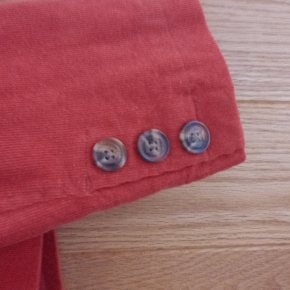 Vintage Burnt Orange Corduroy Blazer - Picture 3 of 6